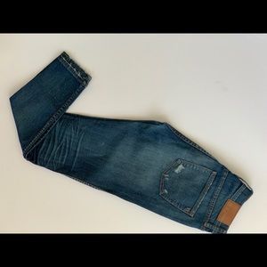 Madewell distressed skinny jeans natural wash